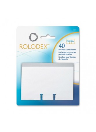 Business Card refill,  40 Card - Clear- rol67691